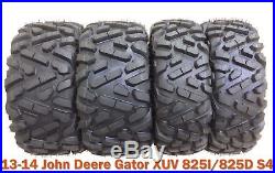 13-14 John Deere Gator XUV 825I/855D S4 Radial ATV Tire Set 26x9R12 & 26x11R12