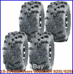15-16 John Deere Gator XUV 825I/625I Complete Set ATV Tires 26x9-12 Super Lug