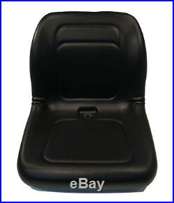 (1) New Black HIGH BACK SEAT for John Deere LVA10029 AM129969 AM129970 AM133476