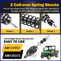 2Pcs AM137957 Front Shock Absorber Kit Fits John Deere Gator HPX, HPX 615E, 815E 2Pcs AM137957 Front Shock Absorber Kit Fits John Deere Gator HPX, HPX 615E, 815E