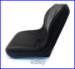 (2) Black HIGH BACK SEATS with Pivot Rod Bracket John Deere Gator 4x2 6x4 Diesel