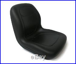 (2) Black HIGH BACK Seats for John Deere Gator XUV 620i, 850D, 550, 550 S4 UTV