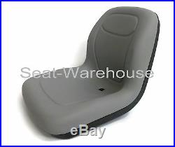 (2) Grey XB180 HIGH BACK SEATS for John Deere GATORS Made in USA by MILSCO #KN
