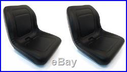 (2) New HIGH BACK SEATS for John Deere VG11696 VG12160 VGA10177 XB180 XB-180