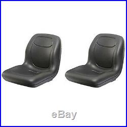 Pair Of Black High Back Bucket Seats For John Deere Gator XUV 550, 620i, 850D – TRAC SEATS (Universal Fit)