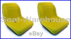 (2) Yellow HIGH BACK Seats John Deere Gator Gas & Diesel 4x2 4x4 HPX TH 6x4 #AI2