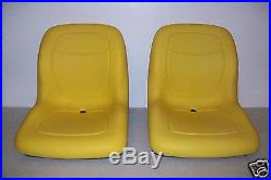 (2) Yellow High Back Seats Jd John Deere Gator, 4x2,4x4,4x6, Turf, Cx, Te, Th, Tx #jr