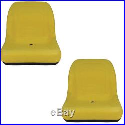 2 Yellow Vinyl Seats John Deere Gator Model E-Gator CS CX 4x4 Trail HPX TE Pair