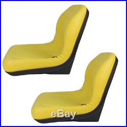 2 Yellow Vinyl Seats John Deere Gator Model E-Gator CS CX 4x4 Trail HPX TE Pair