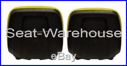 (2) Yellow XB180 HIGH BACK SEATS for John Deere GATORS Made in USA by MILSCO #JR