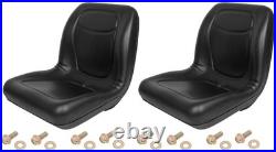 (2pcs) VG11696 BLACK Seat FITS John Deere Gator TH 6X4, TS, TX, TX TURF, TX 4X2
