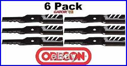 6 PK Oregon 596-354 G5 Gator Mulch Blade Fits John Deere M127500 M127673 M145476