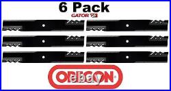 6 Pack Oregon 396-702 Mower Blade Gator G6 Fits John Deere TCU35394