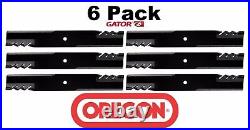 6 Pack Oregon 396-743 G6 Gator Mulcher Blade for John Deere TCU15882 72 7 Iron