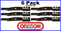 6 Pack Oregon 396-770 G6 Gator Blade for John Deere M136185 TCU30315 TCU14939