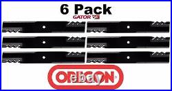 6 Pack Oregon 396-775 Gator Blade For John Deere AM102401 AM38314 M141786 M80783