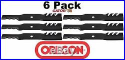6 Pack Oregon 592-615 G5 Gator Mulcher Blade for John Deere GX22151 GY20850 42