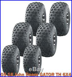 6 Utility ATV tires (2) 22.5x10-8 & (4) 25x12-9 fr 05-16 John Deere GATOR TH 6X4