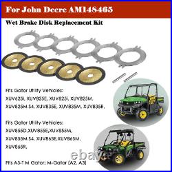 For John Deere AM148465 Wet Brake Disk Kit Gator XUV 625 825 835 855 865 Vehicle