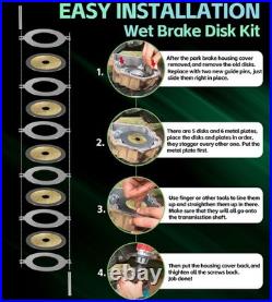 For John Deere Gator AM148465 Wet Brake Disk Kit+AM140806 Parking Brake Seal Kit
