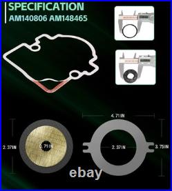For John Deere Gator AM148465 Wet Brake Disk Kit+AM140806 Parking Brake Seal Kit