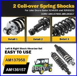 For John Deere Gator XUV620i Rear Shocks Struts Coil-over Spring AM137958 (2PCS)
