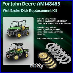 For John Deere Gator XUV 625 825 835 855 865 Vehicle, Wet Brake Disk Kit AM148465