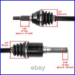 Front Rear Left Right Axles for John Deere Gator Xuv 825M S4 Pc13308 Pc13309