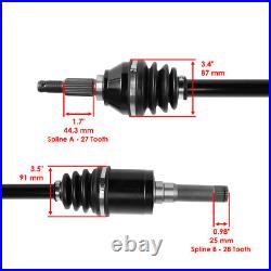 Front Rear Left Right Axles for John Deere Gator Xuv 825M S4 Pc13308 Pc13309