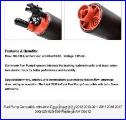 Fuel Pump with Regulator AM136612 AUC11498 Compatible with John Deere Gator 2011