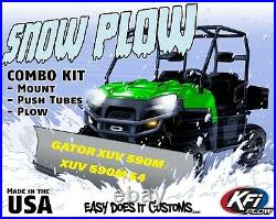 JOHN DEERE GATOR XUV 590M and XUV 590M S4 ALL KFI UTV 60 Snow Plow Combo Kit