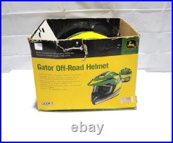 John Deere Gator Off-Road Helmet M Green/Yellow with Tags, Box & Bag
