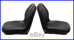 John Deere Gator Pair (2) Black Seats Fit E-Gator TH6X4 TE and Trail Series