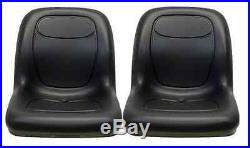 John Deere Gator Pair (2) Black Vinyl Seats fit Turf TX TXTurf Worksite and XUV