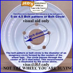 John Deere Gator Rear Rim wheel Fits 25x12-9 Tire Replaces AM143569 AM136178