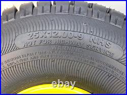John Deere Gator Tire Rim Wheel Assembly 25x12-9 25/12-9 25/12.00-9 25x12.00-9