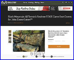 John Deere Gator XUV 550 S4 RealTree Camo Seat Cover Seatback MOLLE Panel