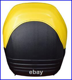 John Deere High Back Gator Lawn Mower Skid Steer Sewn Vinyl Seat Yellow