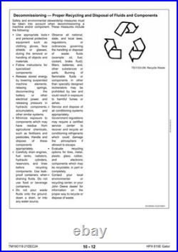 John Deere TM160119 HPX 815E Gator utility vehicle technical manual