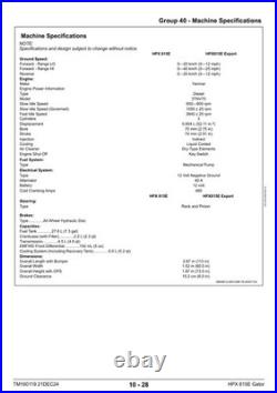John Deere TM160119 HPX 815E Gator utility vehicle technical manual