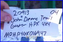 John Deere Trail Gator HPX 4x4 04 Frame 20913