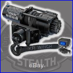 KFI Stealth 2500 Synthetic Winch + Mount- John Deere Gator XUV 855D 2011-2015