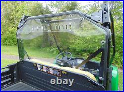 Lexan Back Panel + LoopClamps John Deere GATOR XUV 4 Seat 550 560 590 S4 Ne