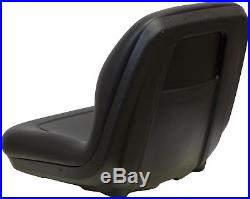 Milsco XB180 Black Seat Fits John Deere Gators and Lawn Mowers Toro Scag etc