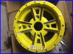 Rear yellow alloy wheel for John Deere XUV 550 Gators M161467 / M175223