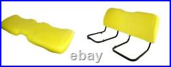 Replacement Seat Bottom and Back for John Deere Gator HPX & XUV Gators Yellow