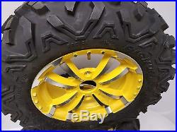 Set of (2) OEM 26X8.00-14 John Deere Gator RSX 850I 4 Lug Wheels And Tires