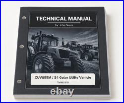 Technical Manual fits John Deere XUV855M S4 Gator Utility Vehicle TM160319 Technical Manual fits John Deere XUV855M S4 Gator Utility Vehicle TM160319
