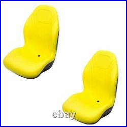 Two (2) High Back Yellow Seats 625I 825I 855D 550 850I 6x4 Fits John Deere Gator