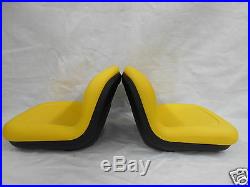 Two Yellow Pivot Style Seats John Deere Cs Gators 39999 Serial Number #oa